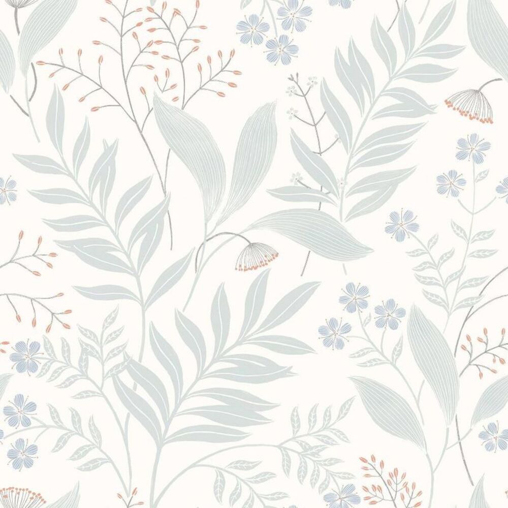 NuWallpaper -  Amanda Blue Green Peel and Stick Wallp Blue Green